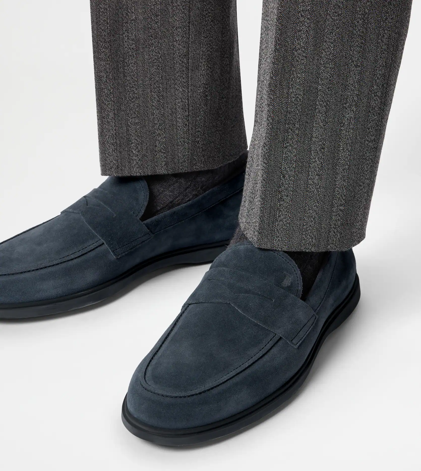  Giày Nam Tod's Loafers In Suede 'Blue' 
