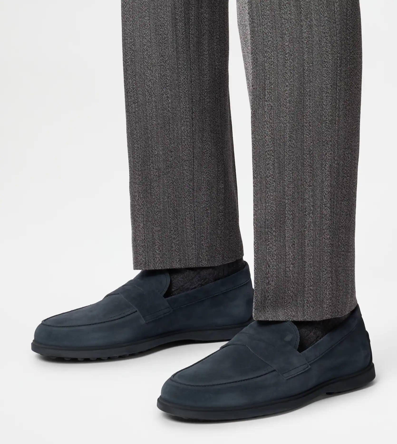  Giày Nam Tod's Loafers In Suede 'Blue' 