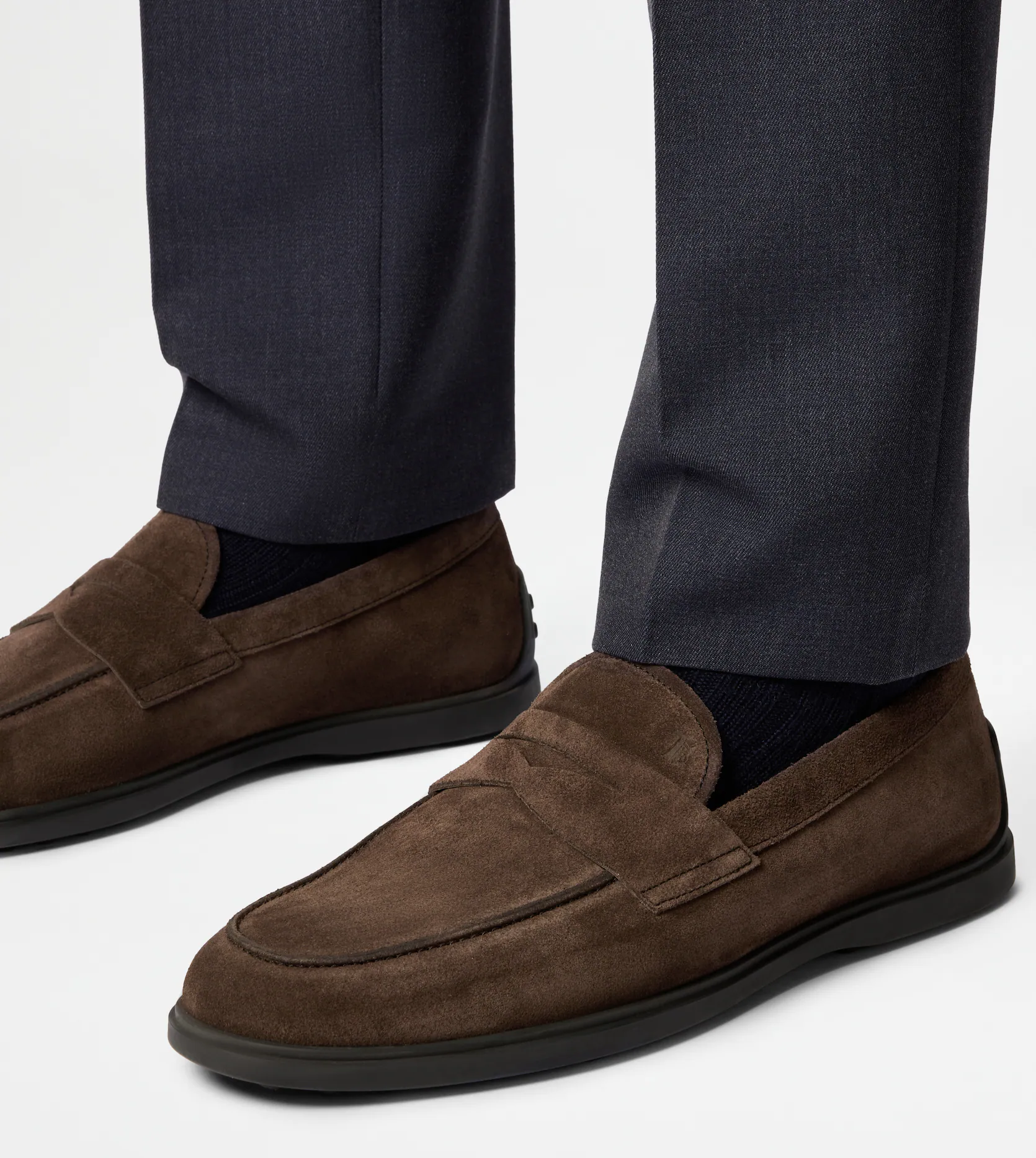  Giày Nam Tod's Loafers In Suede 'Brown' 