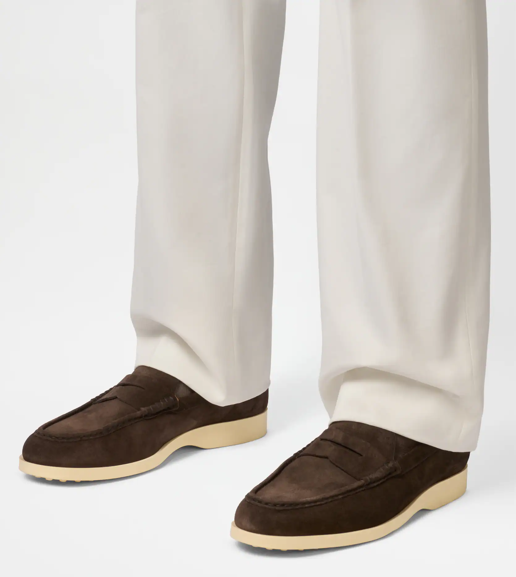  Giày Nam Tod's Loafers In Suede 'Brown' 