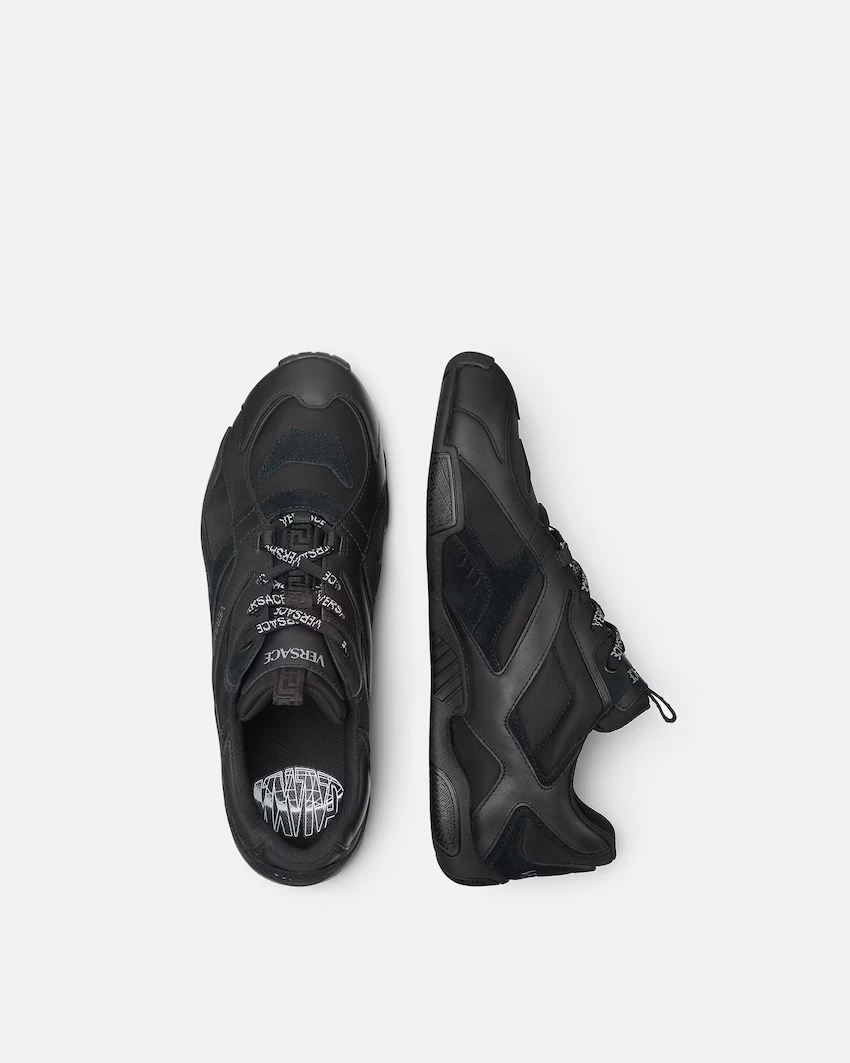  Giày Nam Versace Galaxia Leather 'Black' 