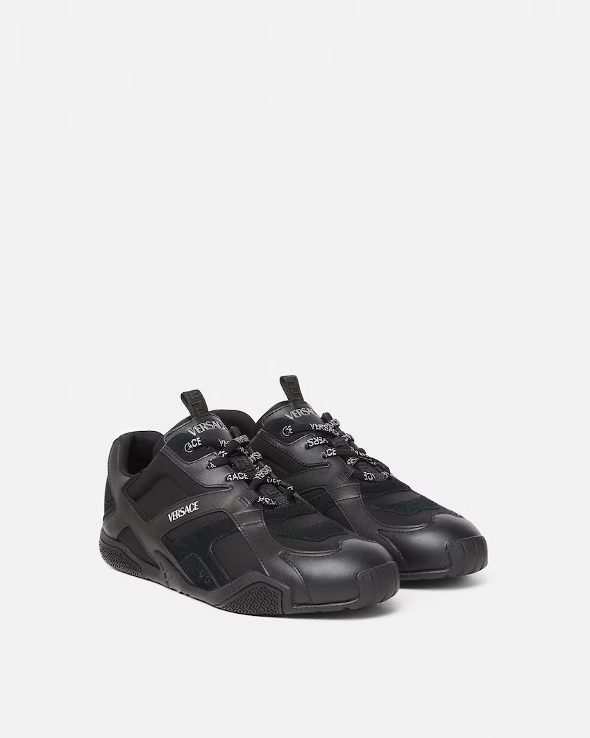  Giày Nam Versace Galaxia Leather 'Black' 