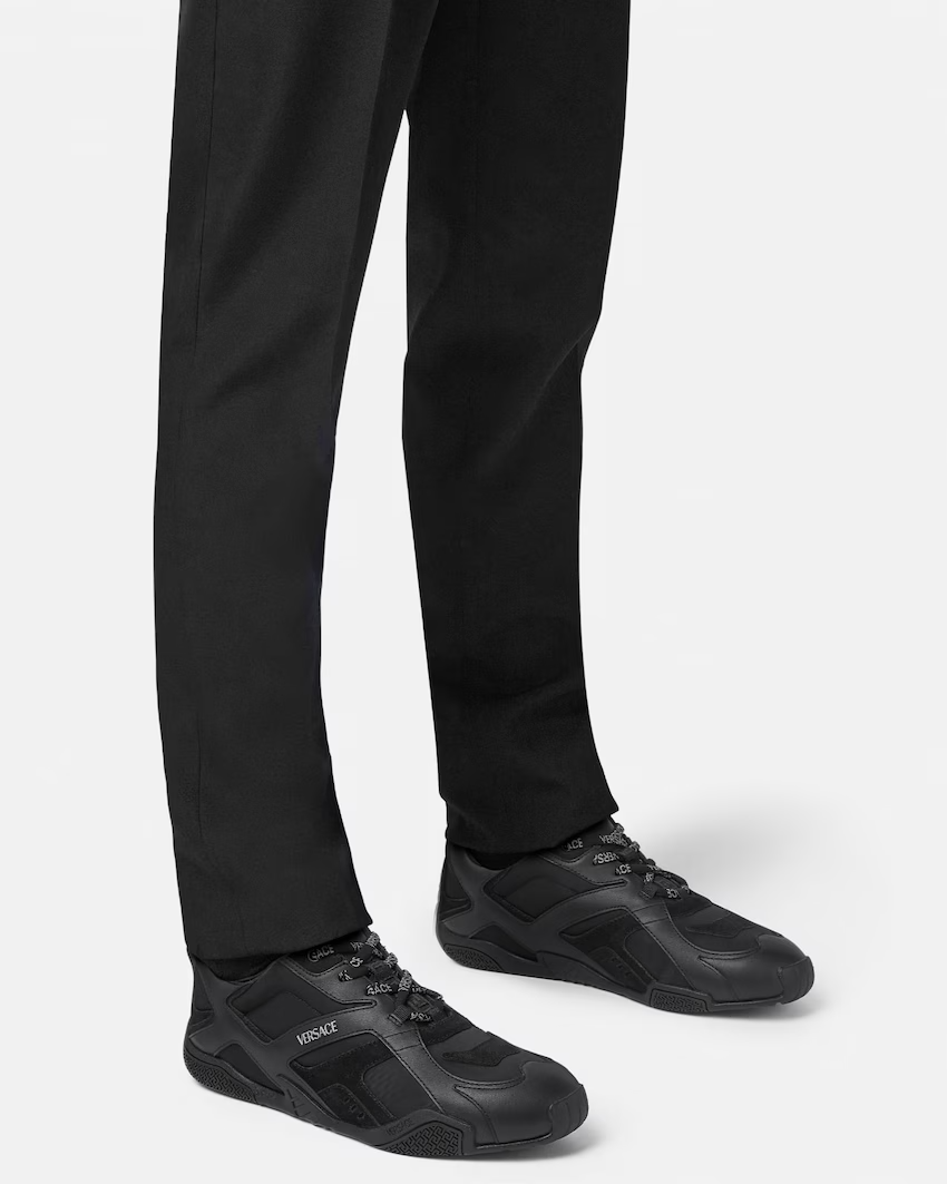  Giày Nam Versace Galaxia Leather 'Black' 