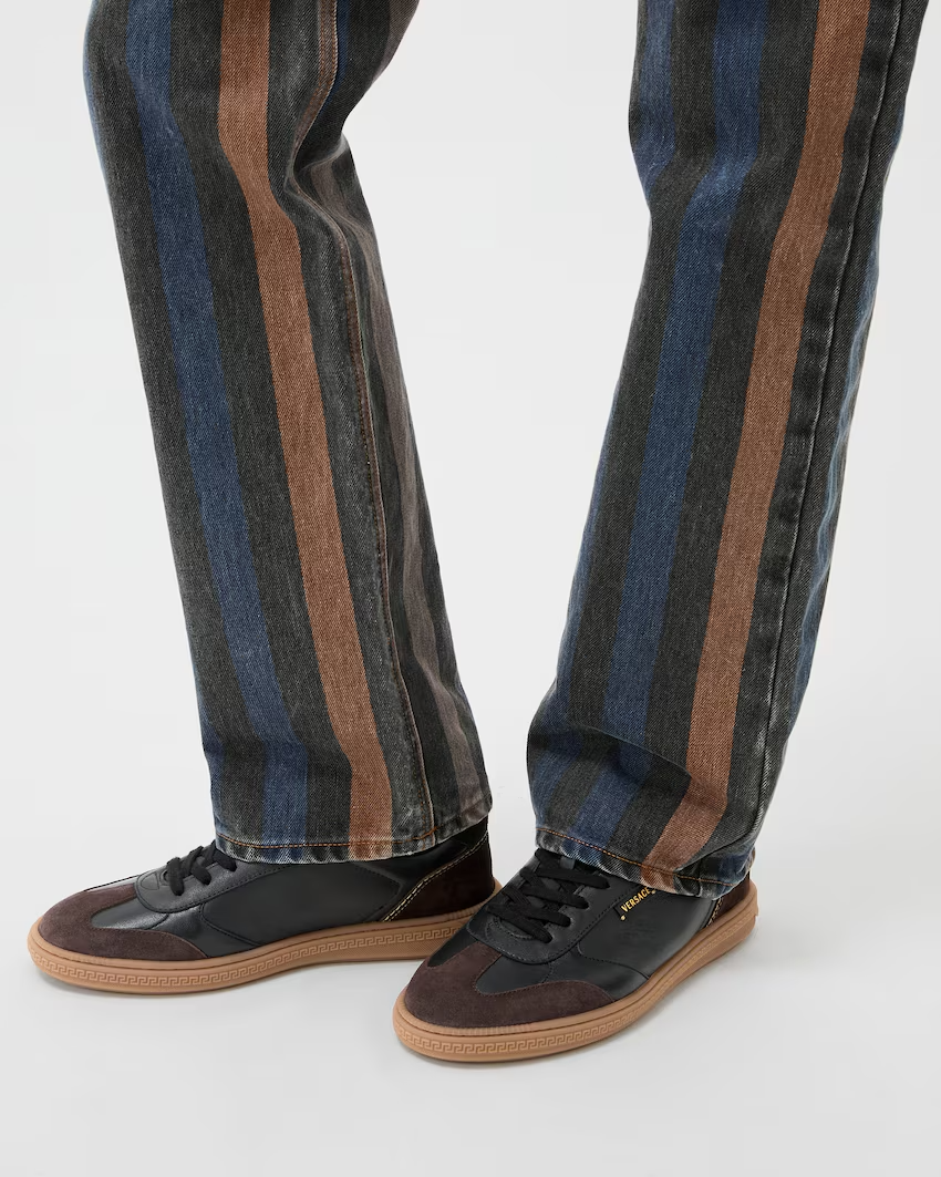  Giày Nam Versace Greca Court Nappa 'Brown' 
