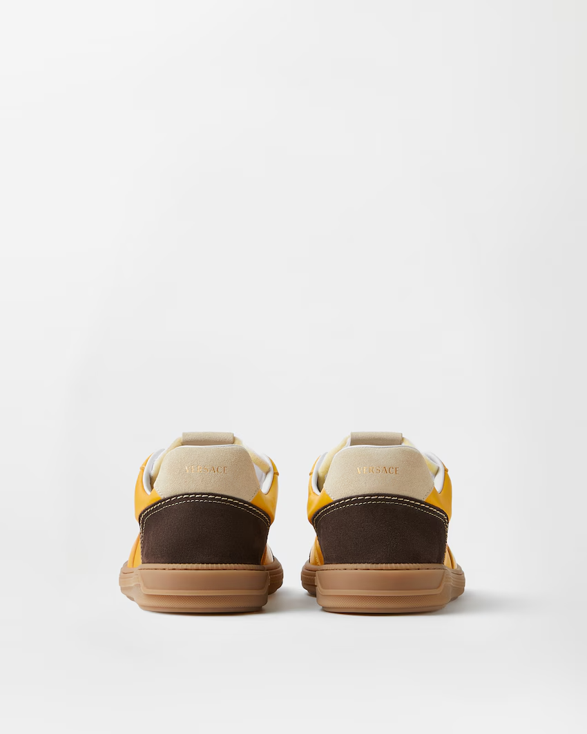  Giày Nam Versace Greca Court Nappa 'Yellow' 