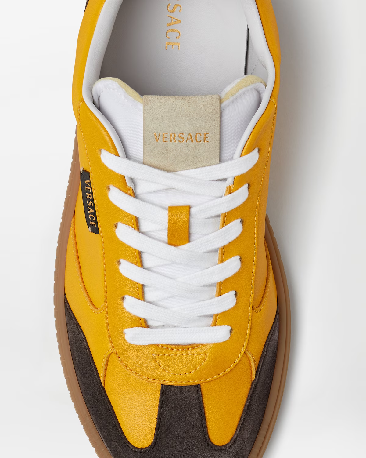  Giày Nam Versace Greca Court Nappa 'Yellow' 
