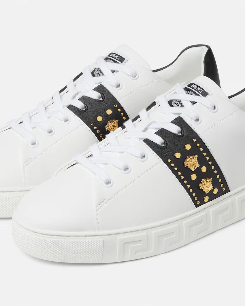  Giày Nam Versace Greca Embellished 'White' 