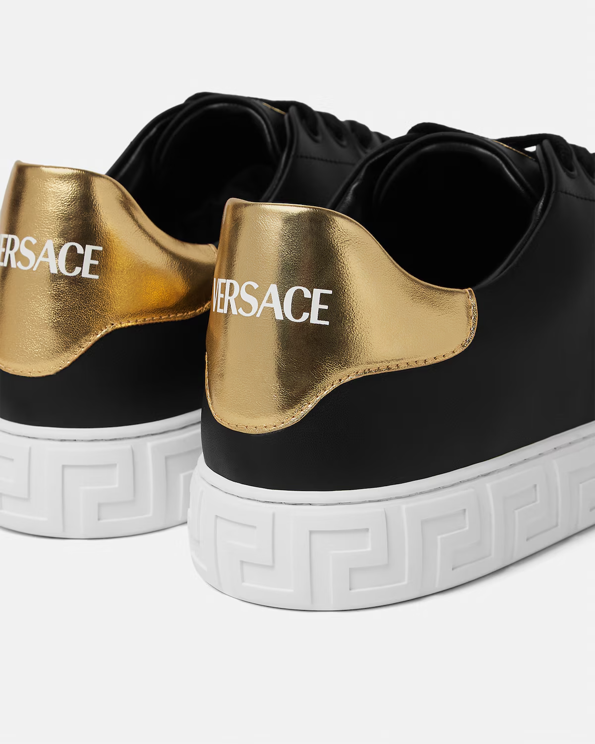  Giày Nam Versace Greca Leather 'Black' 