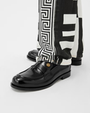  Giày Nam Versace Manu Leather Loafers 'Black' 