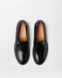  Giày Nam Versace Manu Leather Loafers 'Black' 
