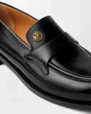  Giày Nam Versace Manu Leather Loafers 'Black' 