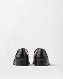  Giày Nam Versace Manu Leather Loafers 'Black' 