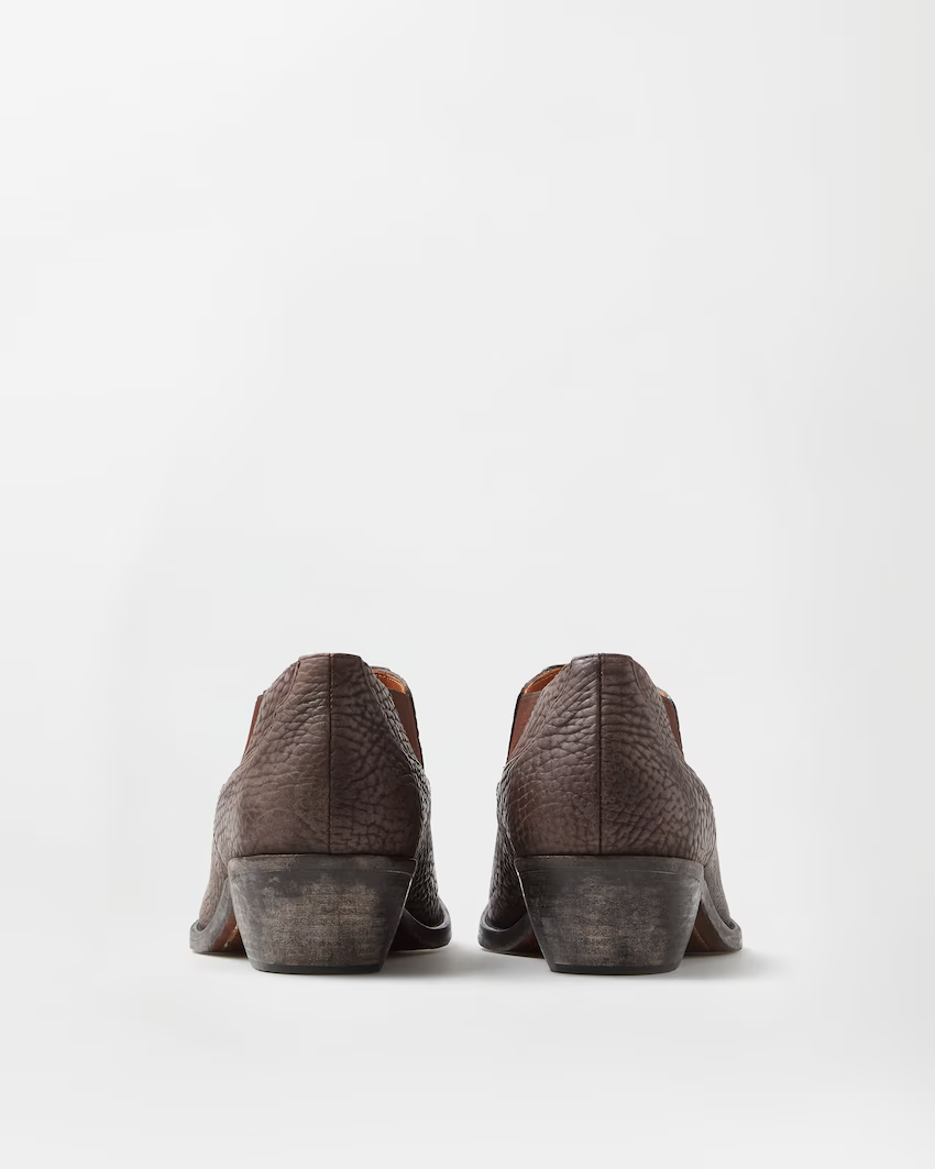  Giày Nam Versace Tigre Leather Texan 'Brown' 