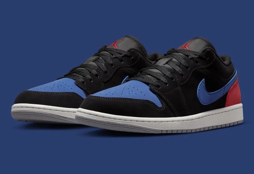  Giày Nike Air Jordan 1 Low 'Black' 