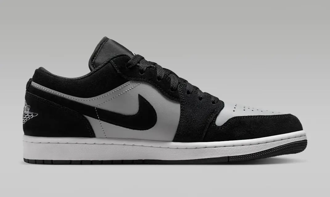  Giày Nike Air Jordan 1 Low 'Black White Grey' 
