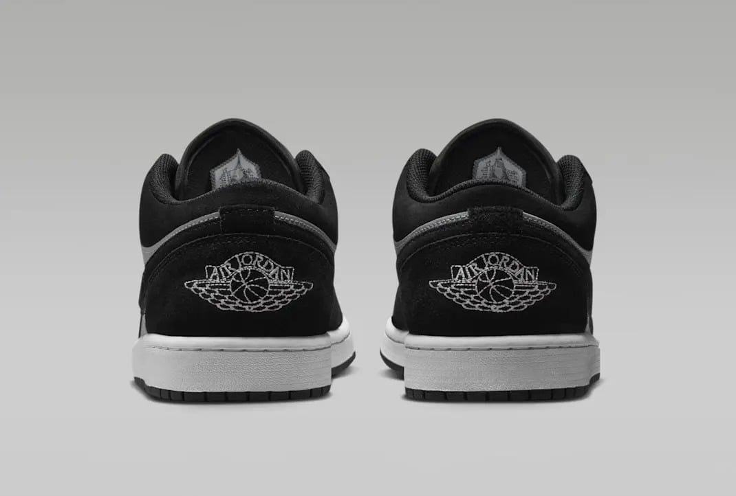  Giày Nike Air Jordan 1 Low 'Black White Grey' 