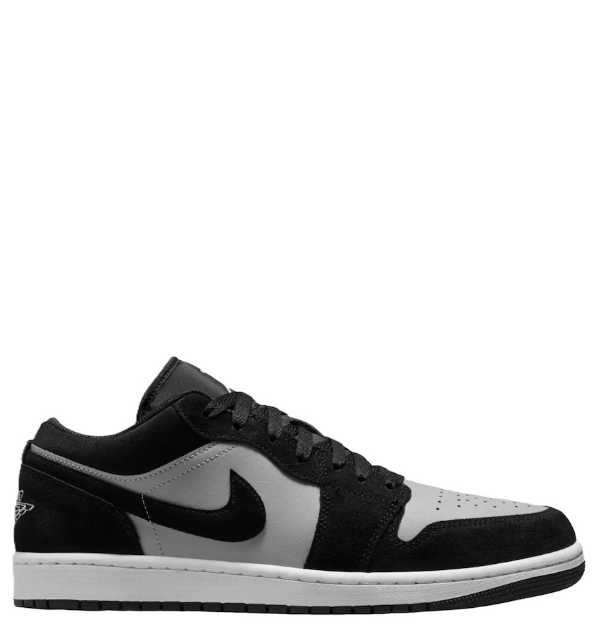  Giày Nike Air Jordan 1 Low 'Black White Grey' 