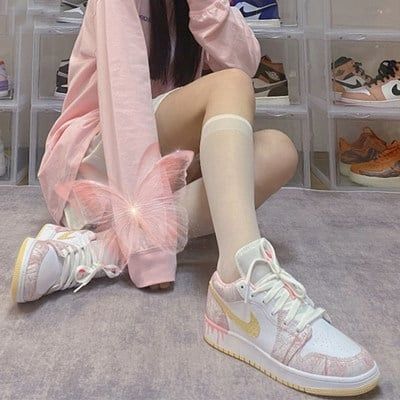  Giày Nike Air Jordan 1 Low GS 'Strawberry Ice Cream' 