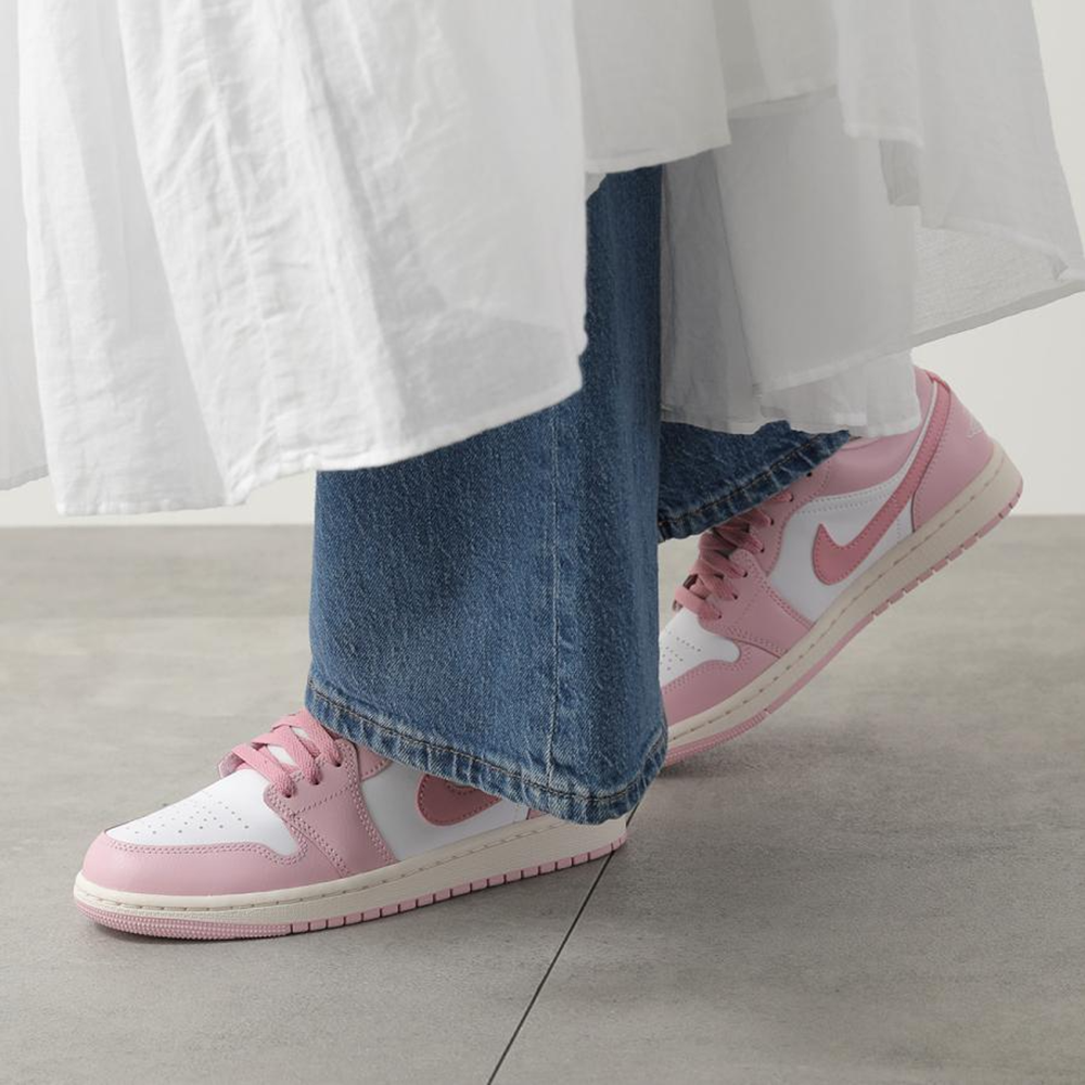  Giày Nike Air Jordan 1 Low 'Iced Carmine White' 
