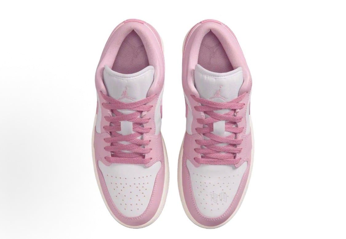  Giày Nike Air Jordan 1 Low 'Iced Carmine White' 
