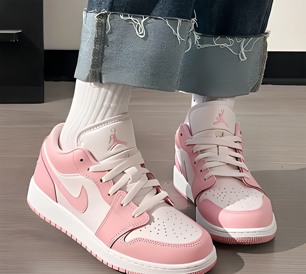  Giày Nike Air Jordan 1 Low 'Medium Soft Pink White' 