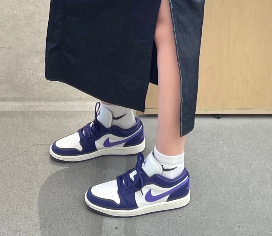  Giày Nike Air Jordan 1 Low 'Purple Sail' 