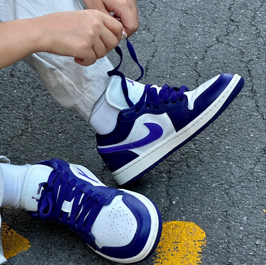  Giày Nike Air Jordan 1 Low 'Purple Sail' 