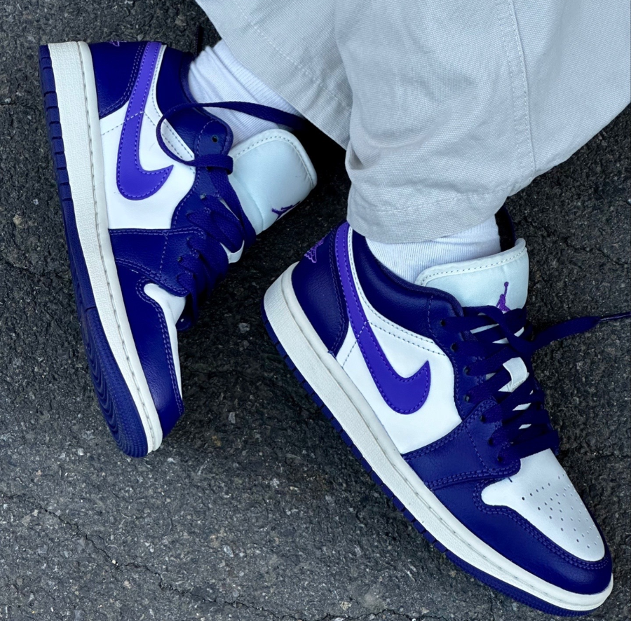  Giày Nike Air Jordan 1 Low 'Purple Sail' 