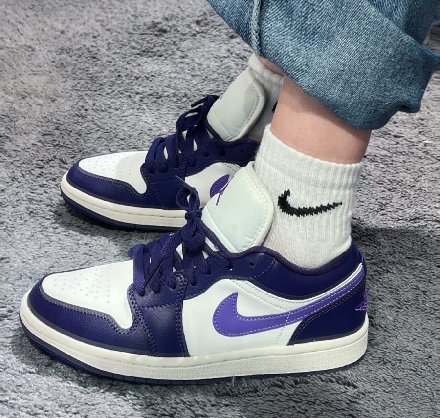  Giày Nike Air Jordan 1 Low 'Purple Sail' 