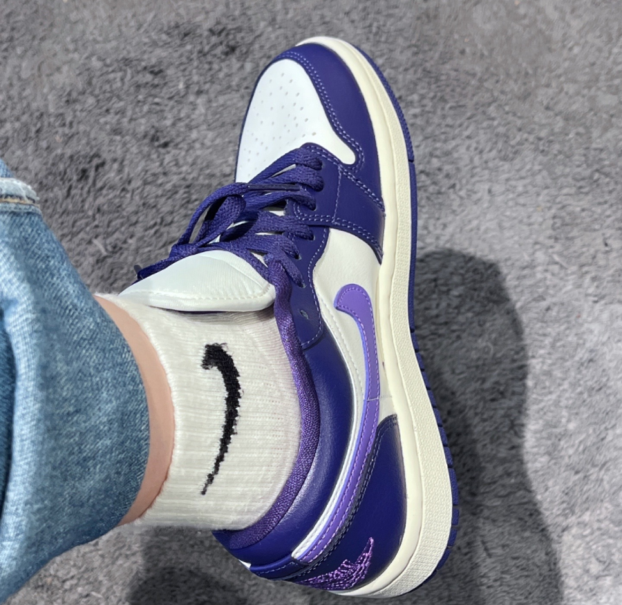  Giày Nike Air Jordan 1 Low 'Purple Sail' 