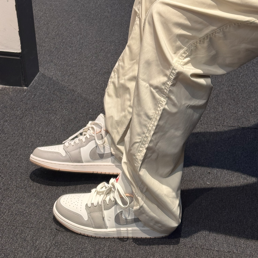  Giày Nike Air Jordan 1 Low 'Red College Grey' 