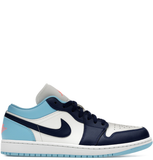  Giày Nike Air Jordan 1 Low 'Sail Blue Chill' 