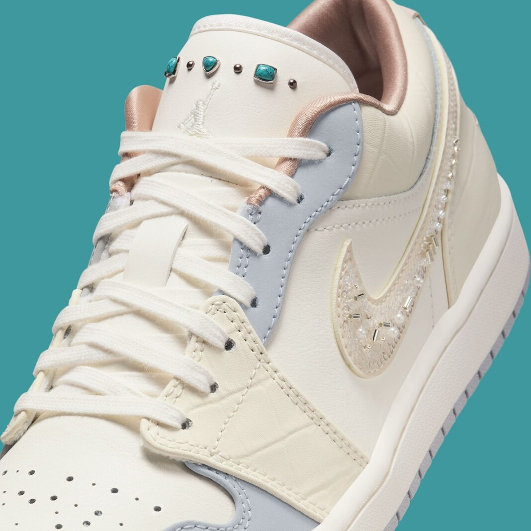  Giày Nike Air Jordan 1 Low 'Sail Soft Pearl' 
