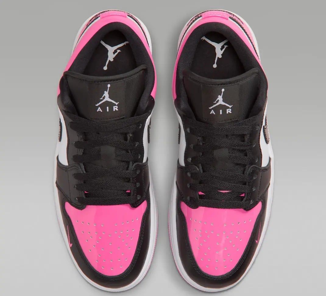  Giày Nike Air Jordan 1 Low SE 'Black Pinksicle Patent' 