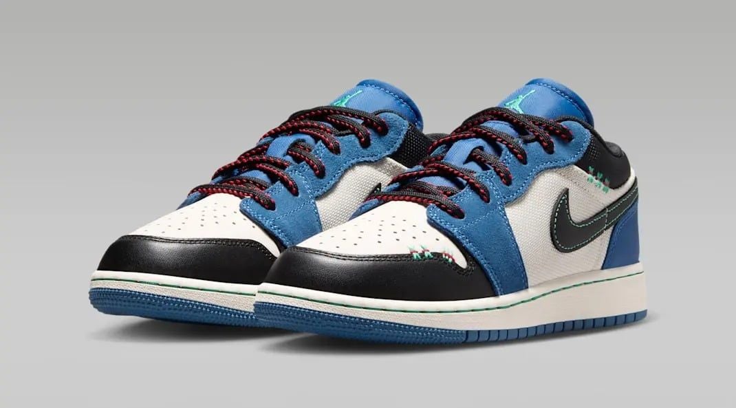 Giày Nike Air Jordan 1 Low SE 'Blue Black' 
