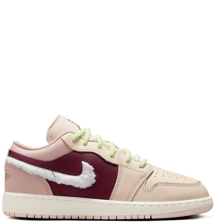  Giày Nike Air Jordan 1 Low SE GS 'Fur Swoosh' 
