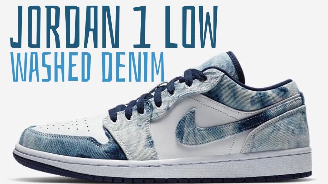  Giày Nike Air Jordan 1 Low SE 'Washed Denim' 