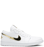  Giày Nike Air Jordan 1 Low 'White Metallic Gold' 