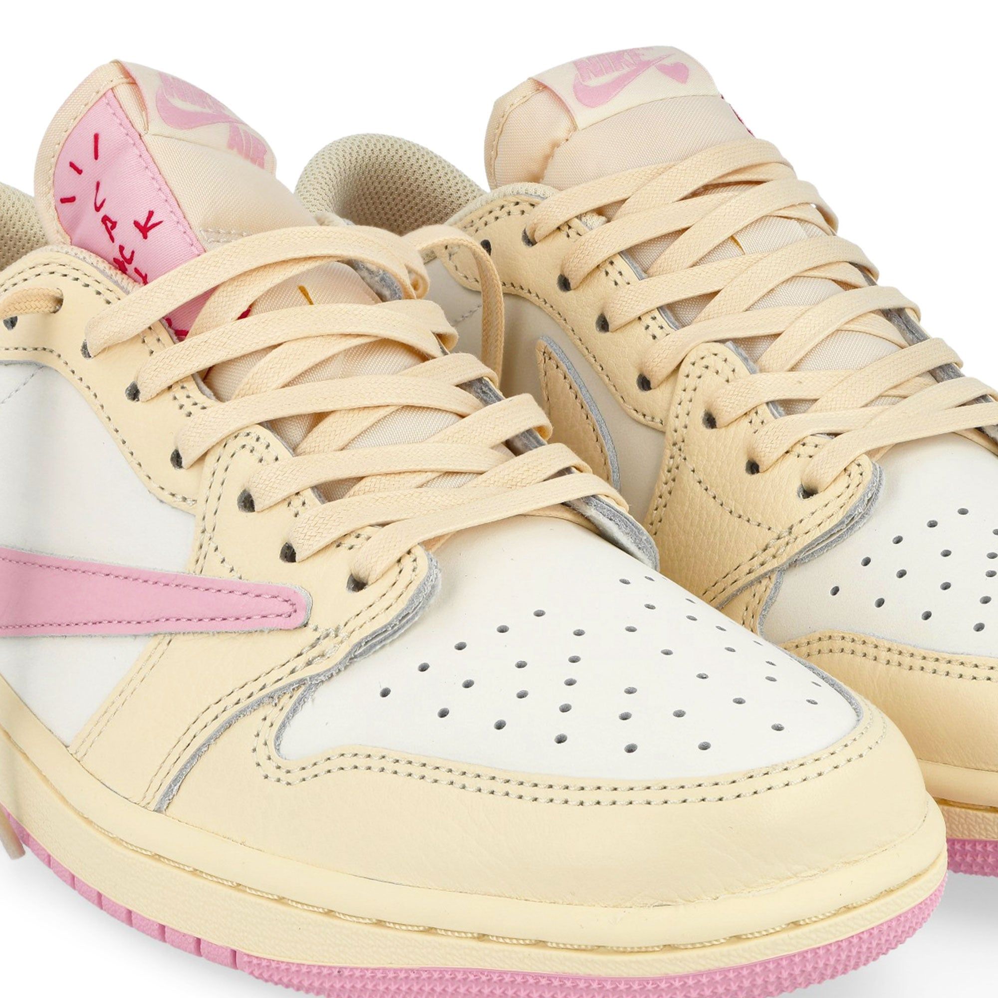  Giày Nike Air Jordan 1 Low x Travis Scott 'Muslin Shy Pink' 