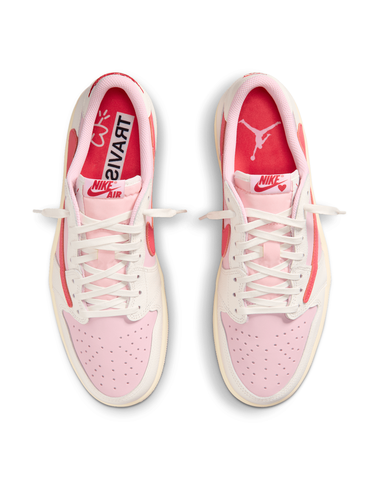  Giày Nike Air Jordan 1 Low x Travis Scott 'Pink' 
