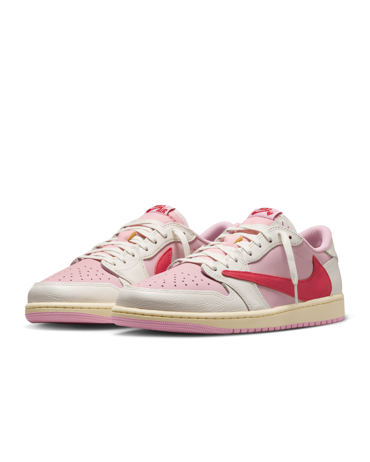  Giày Nike Air Jordan 1 Low x Travis Scott 'Pink' 