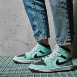  Giày Nike Air Jordan 1 Mid 'Aqua Black' 