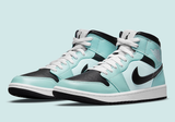  Giày Nike Air Jordan 1 Mid 'Aqua Black' 