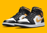  Giày Nike Air Jordan 1 Mid 'Black University Gold' 