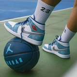  Giày Nike Air Jordan 1 Mid 'French Blue Fire Red' 