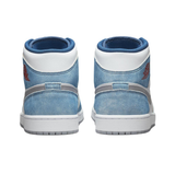  Giày Nike Air Jordan 1 Mid 'French Blue Fire Red' 