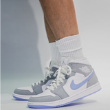  Giày Nike Air Jordan 1 Mid 'Grey Blue' 