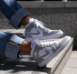  Giày Nike Air Jordan 1 Mid 'Grey Blue' 