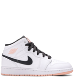  Giày Nike Air Jordan 1 Mid GS 'White Arctic Orange' 