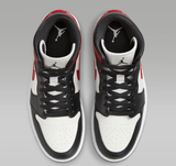 Giày Nike Air Jordan 1 Mid 'Gym Red Off Noir' 